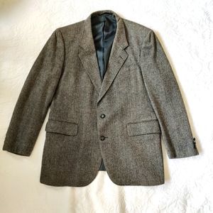 VTG John Michaels' Men's Blazer Sport Coat Jacket. 44R. Woven in Scotland.